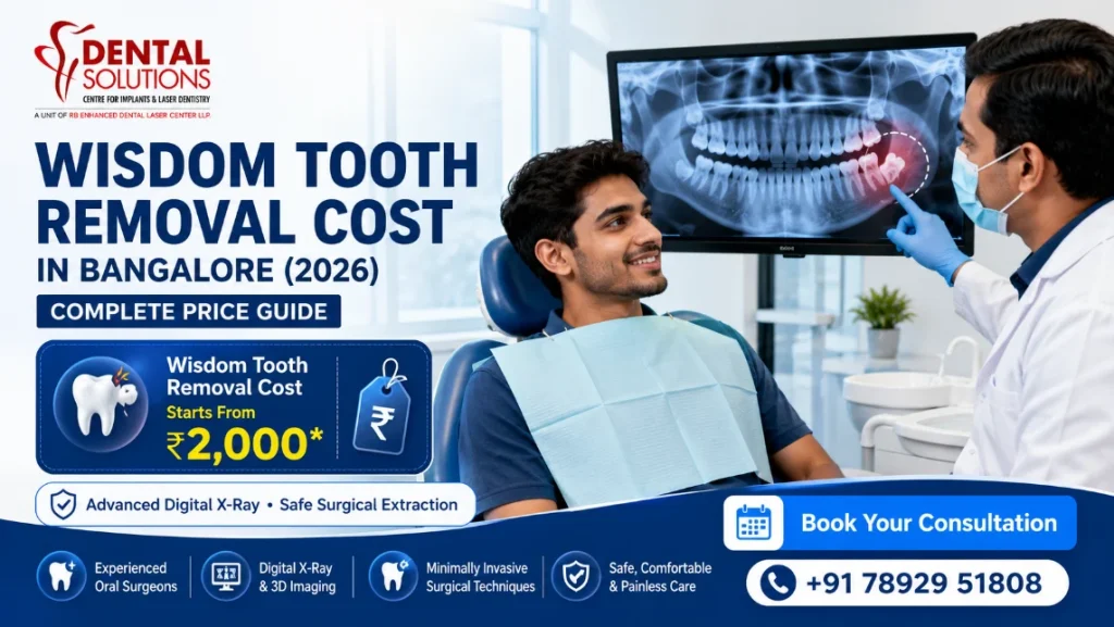 Wisdom Tooth Removal Cost in Bangalore (2026): Complete Price Guide to Extraction, Surgery & Recovery